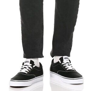 (Size 9.5) VANS Men's Doheny Canvas Sneaker - Black/White
